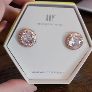 Elegant Rose Gold Stud Earrings